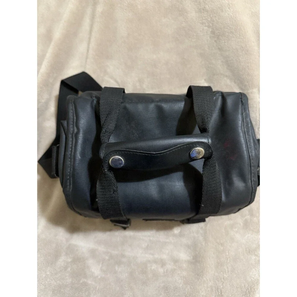 Vintage Canon Camera Bag Black Mid Size w/Red Accent Stripe - Film or Digital